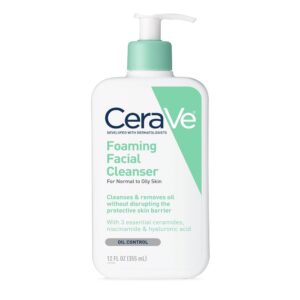 فوم شست و شوی صورت مناسب پوست نرمال تا چرب مدل Foaming Cleanser سراوی 355 میل