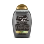 شامپو پاکسازی موی سر او جی ایکس OGX مدل زغال Charcoal detox حجم 385 میل | بدون سولفات، مناسب موی چرب، سم زدایی