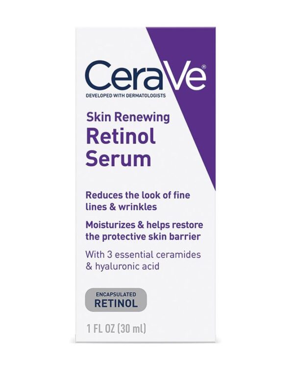 سرم رتینول ضد چروک سراوی CeraVe حجم 30 میل | بازسازی کننده پوست، حاوی هیالورونیک اسید